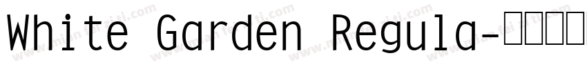 White Garden Regula字体转换
